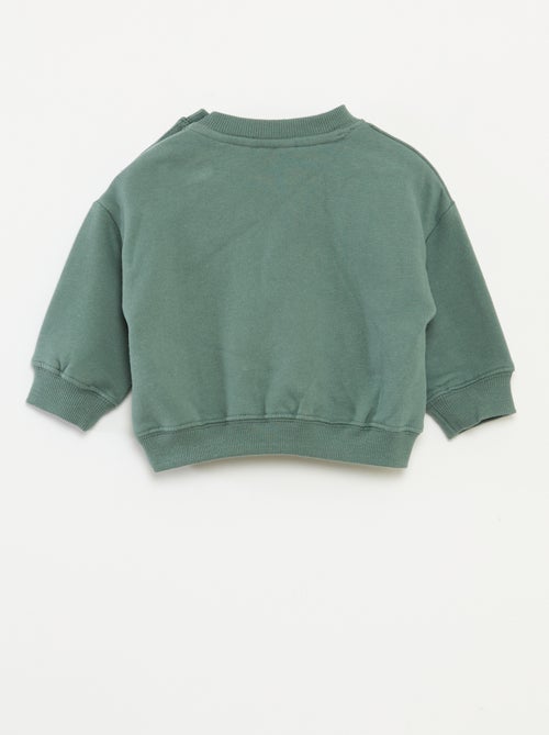 Sweat estampado animado 'Snoopy' em polar de algodão - Kiabi