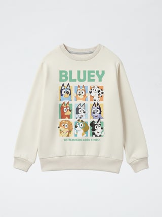 Sweat estampado 'Bluey' em french terry algodão liso