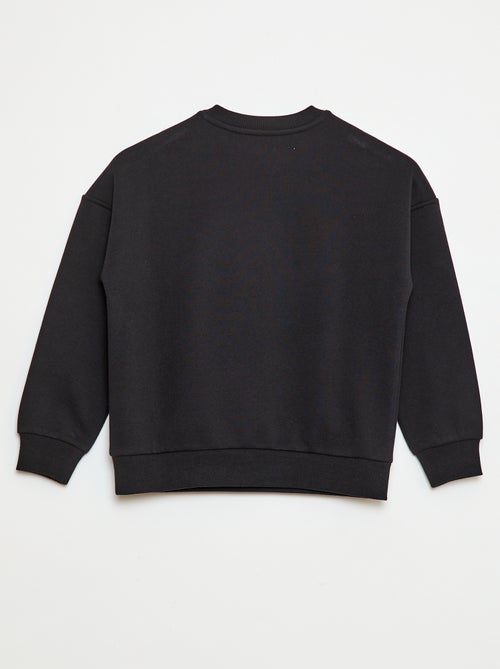 Sweat estampado com fechos de pressão magnéticos - So Easy - Kiabi