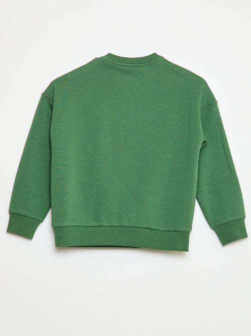 Sweat estampado com fechos de pressão magnéticos - So Easy - Kiabi