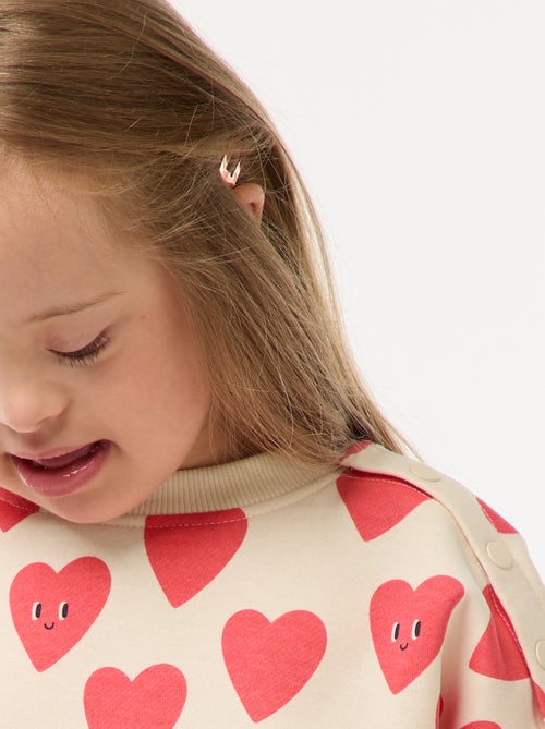 Sweat estampado com molas de pressão magnéticas no ombro - So Easy - Kiabi