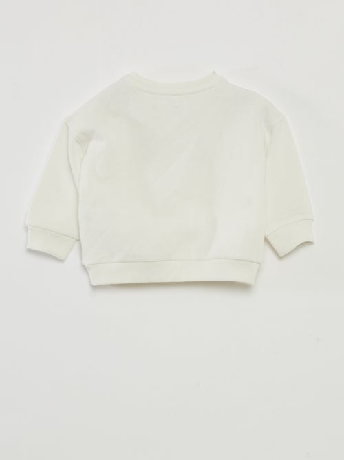 Sweat estampado de Natal em jersey de algodão - Kiabi