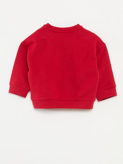 Sweat estampado de Natal em jersey de algodão - Kiabi