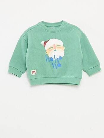 Sweat estampado de Natal em polar de algodão