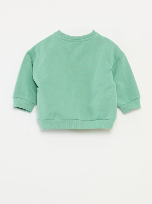 Sweat estampado de Natal em polar de algodão - Kiabi