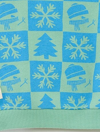 Sweat estampado de Natal em polar de algodão