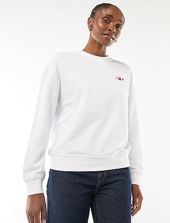 Sweat estampado "Disney" "Mickey e Minnie" em algodão liso