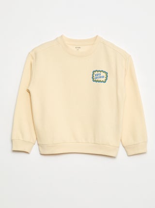 Sweat estampado em algodão