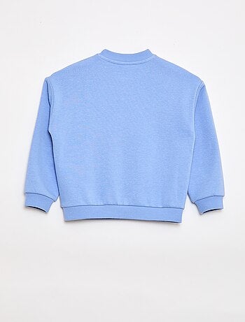 Sweat estampado em moletão leve - Coleção fácil de vestir