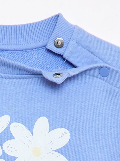 Sweat estampado em moletão leve - Coleção fácil de vestir - Kiabi