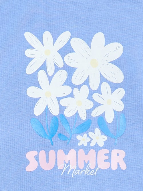 Sweat estampado em moletão leve - Coleção fácil de vestir - Kiabi