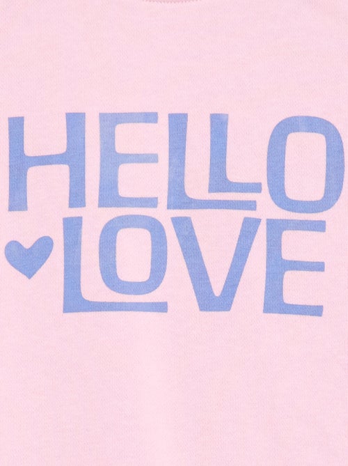 Sweat estampado em moletão leve - Coleção fácil de vestir - Kiabi