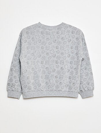 Sweat estampado 'Fashion UK' 'Mario' em algodão