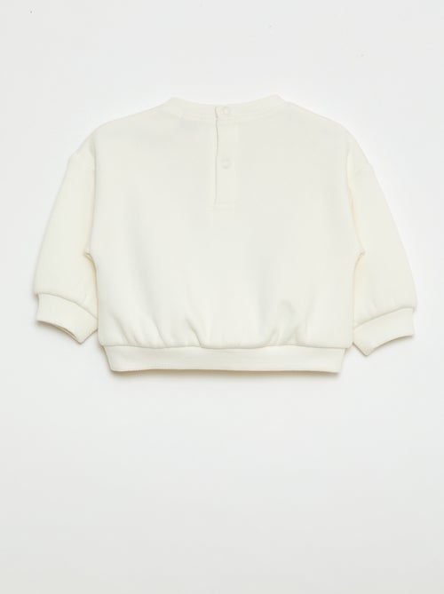 Sweat estampado gola redonda - Kiabi