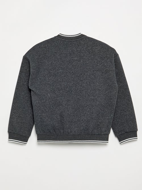 Sweat estilo campus - coleção fácil de vestir - Kiabi