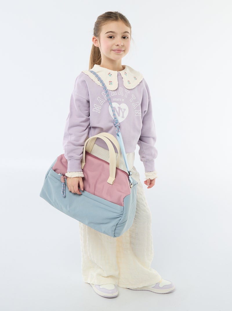 Sweat estilo campus Violeta - Kiabi