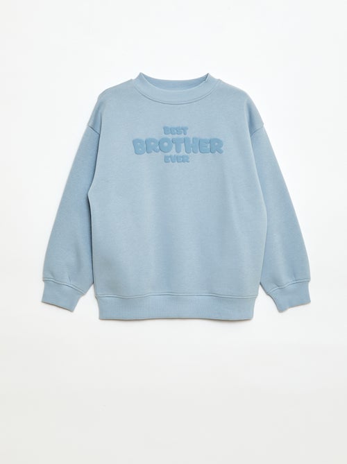 Sweat folgado com motivo "brother" - Kiabi