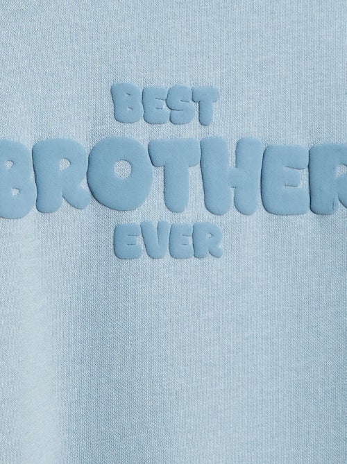 Sweat folgado com motivo "brother" - Kiabi