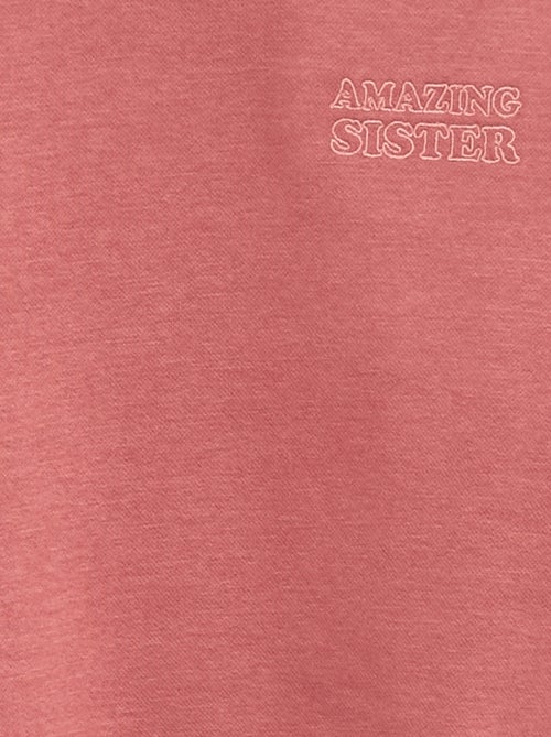 Sweat folgado com motivo sister - Kiabi