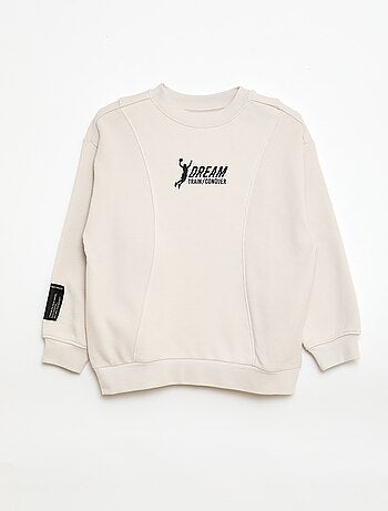 Sweat folgado em moletom