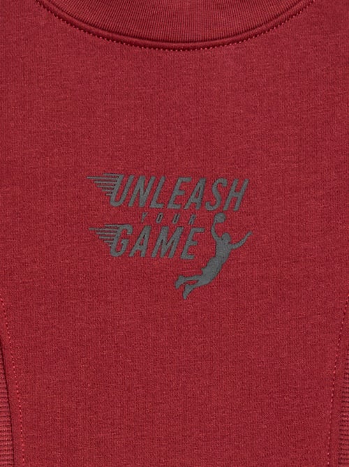Sweat folgado em moletom - Kiabi