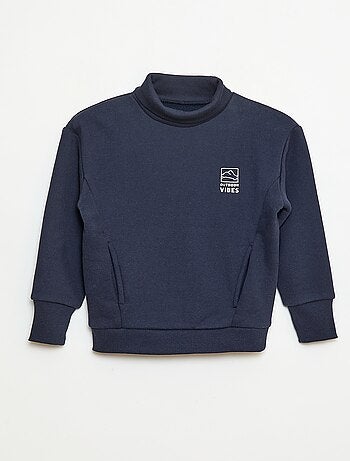 Sweat gola alta folgado em polar