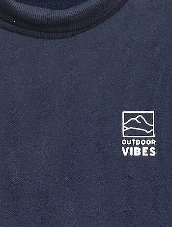 Sweat gola alta folgado em polar