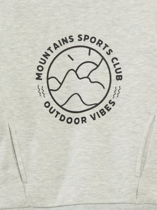 Sweat gola alta folgado em polar - Kiabi