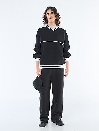 Sweat gola V em french terry