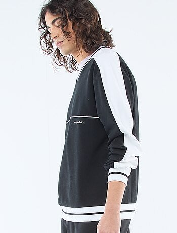 Sweat gola V em french terry