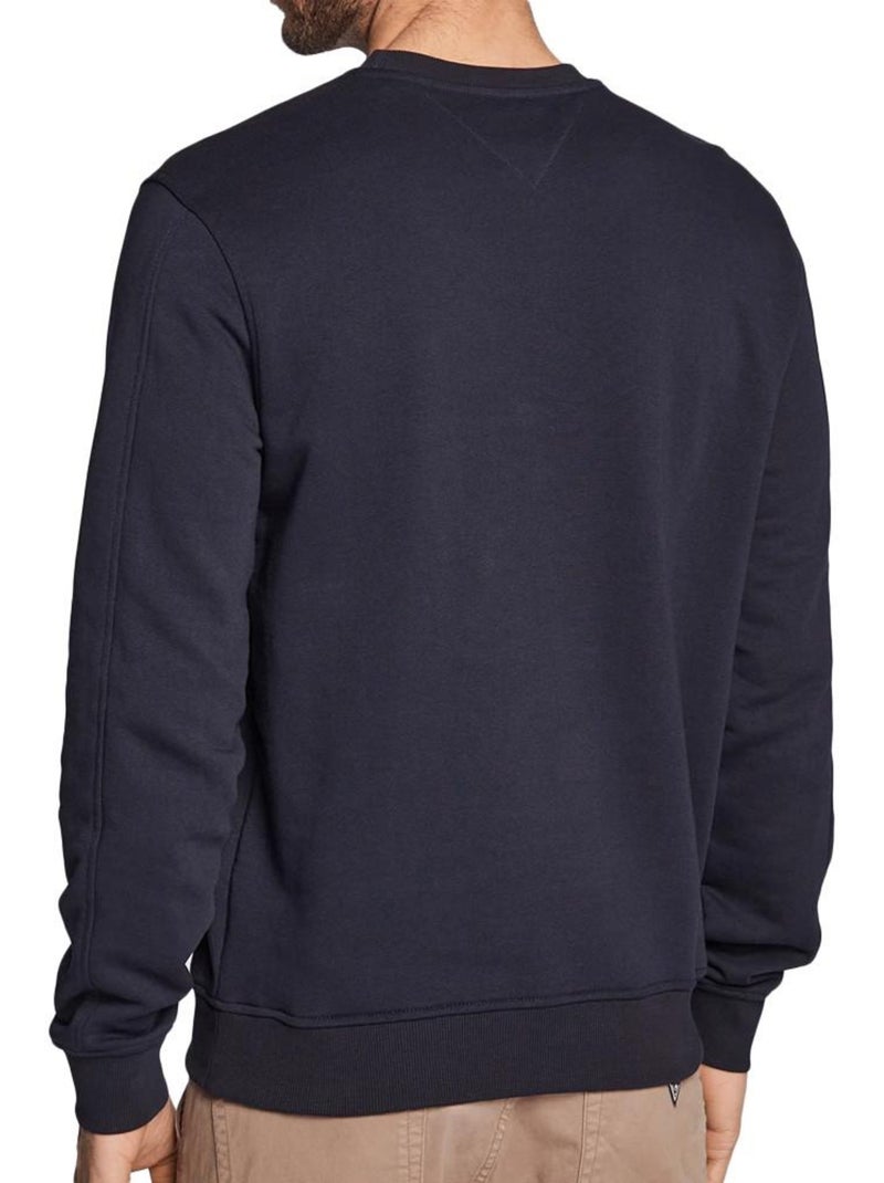 Sweat guess de homem azul-marinho em fleece Azul-marinho - Kiabi