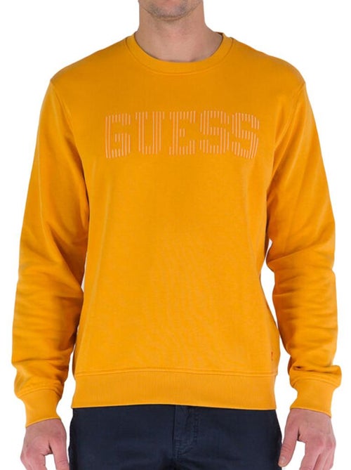 Sweat guess laranja para homem em fleece - Kiabi Sweat guess laranja para homem em fleece - Kiabi