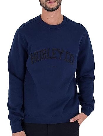 Sweat hurley applique marinho para homem