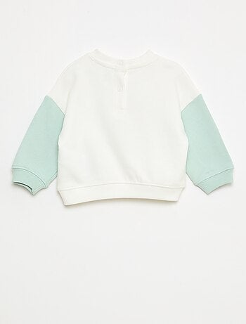 Sweat 'Jurassic World' com mangas contrastantes