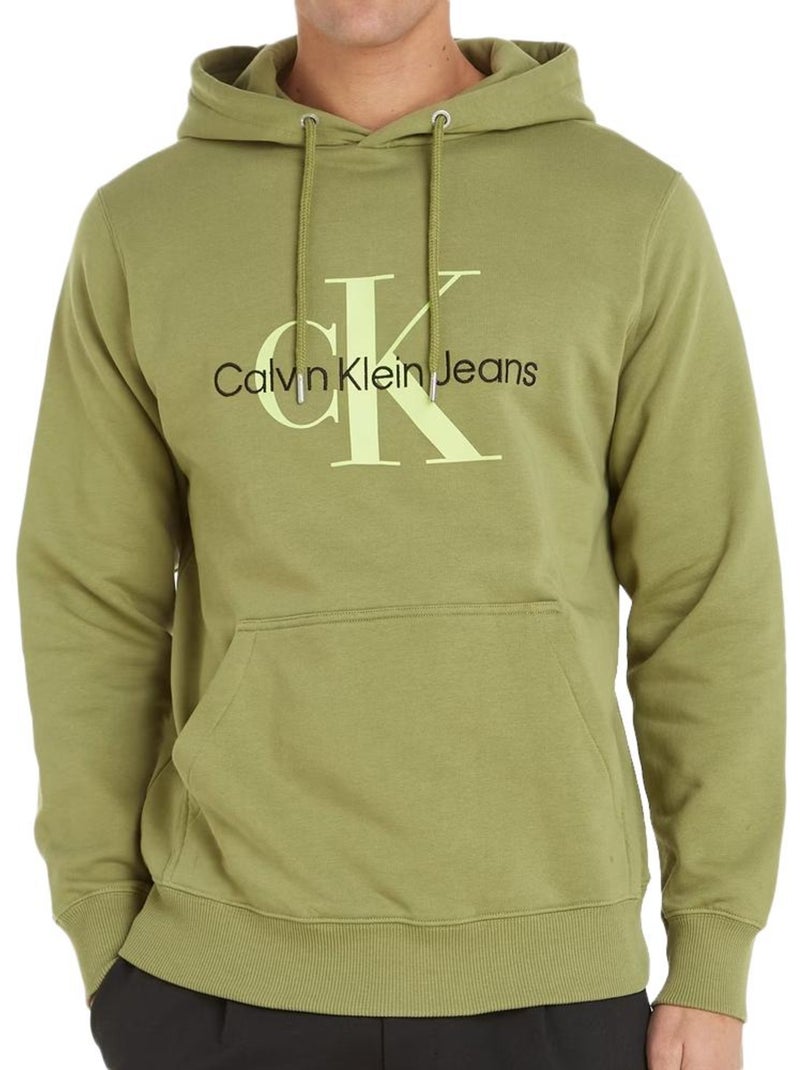 Sweat Kaki Calvin Klein Jeans para Homem J30J320805 Verde cáqui claro - Kiabi