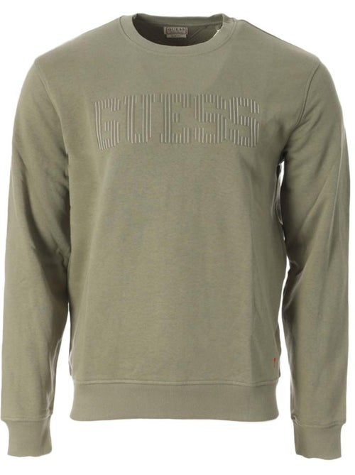 Sweat kaki de homem guess beau cn fleece - Kiabi
