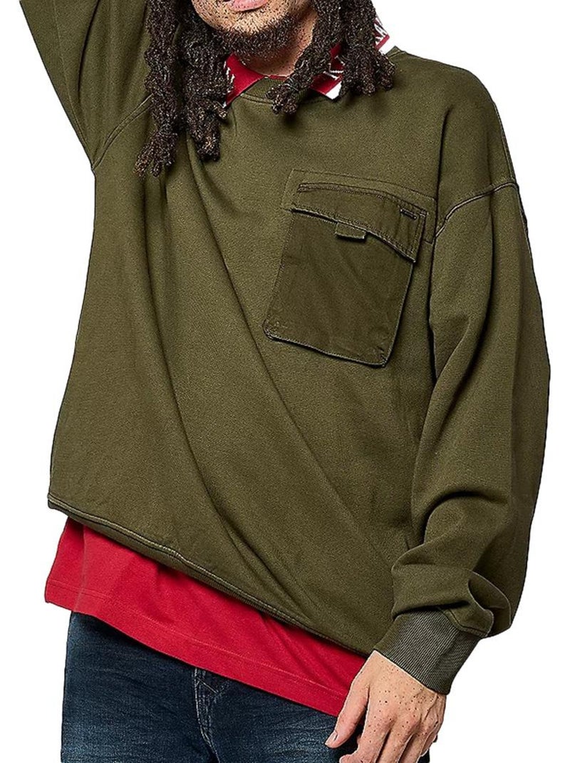 Sweat Kaki Escuro para Homem Kaporal VITOR Verde cáqui claro - Kiabi