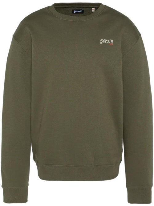 Sweat kaki estampado schott para homem - Kiabi