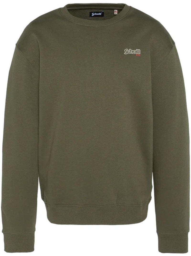 Sweat Kaki Estampado Schott para Homem Verde cáqui claro - Kiabi