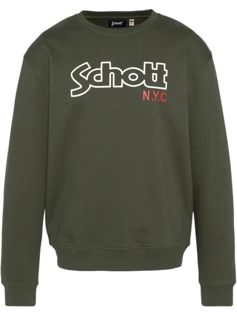 Sweat Kaki para Homem Schott Stanley Verde cáqui claro - Kiabi