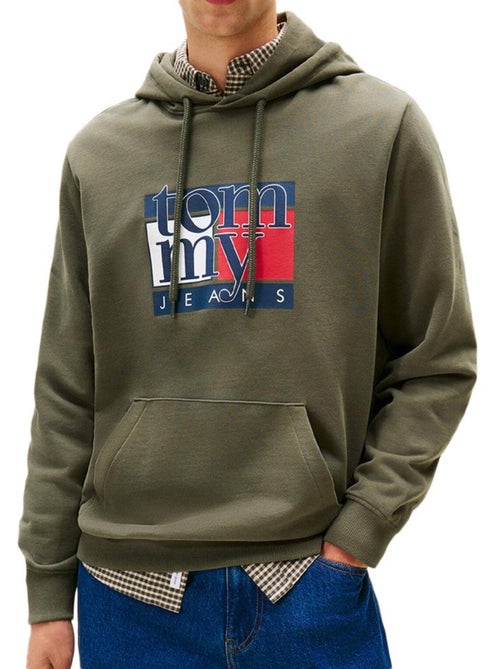 Sweat kaki tommy hilfiger tjm reg rwb flag para homem - Kiabi Sweat kaki tommy hilfiger tjm reg rwb flag para homem - Kiabi