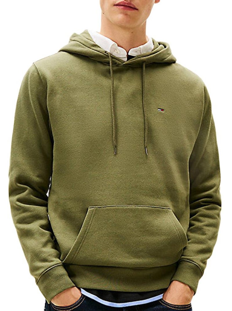 Sweat Kaki Tommy Hilfiger TJM Regular Small Flag para Homem Verde cáqui claro - Kiabi