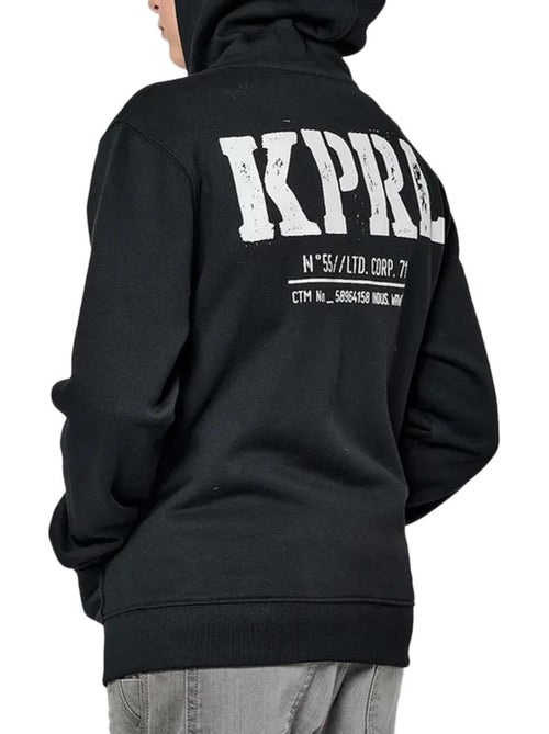 Sweat Kaporal MULL com Fecho para Rapaz Preto - Kiabi Sweat Kaporal MULL com Fecho para Rapaz Preto - Kiabi