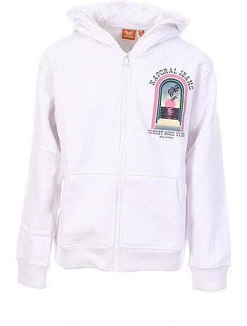 Sweat Kaporal OUNAE Branco com Fecho para Menina