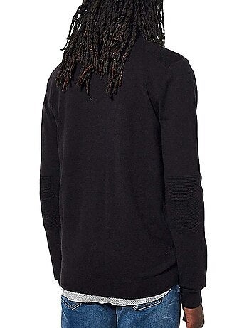 Sweat Kaporal VADA de Homem com Meio Zíper Preto