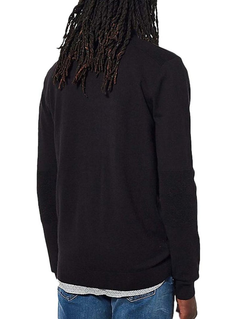 Sweat Kaporal VADA de Homem com Meio Zíper Preto Preto - Kiabi