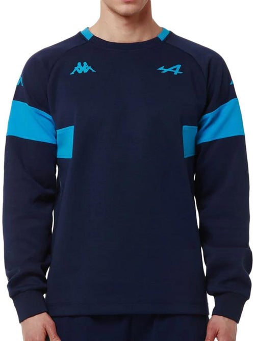 Sweat kappa adofod alpine f1 para homem azul marinho/turquesa 371r75w - Kiabi