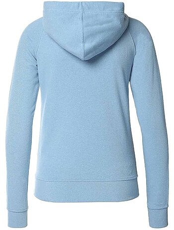 Sweat kappa belle slim azul com capuz para mulher