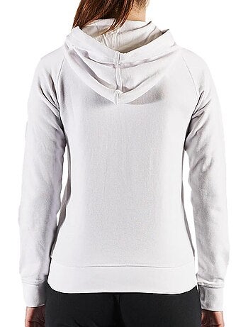 Sweat kappa belle slim azul com capuz para mulher