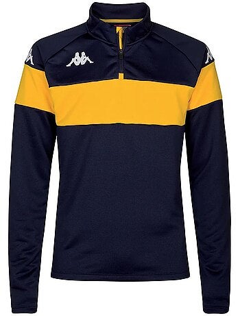 Sweat kappa dovares para rapaz preto/amarelo